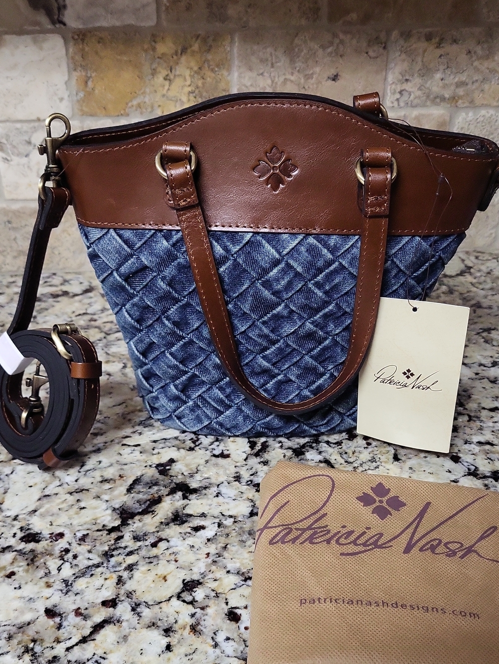 Patricia Nash Denim Montella Crossbody